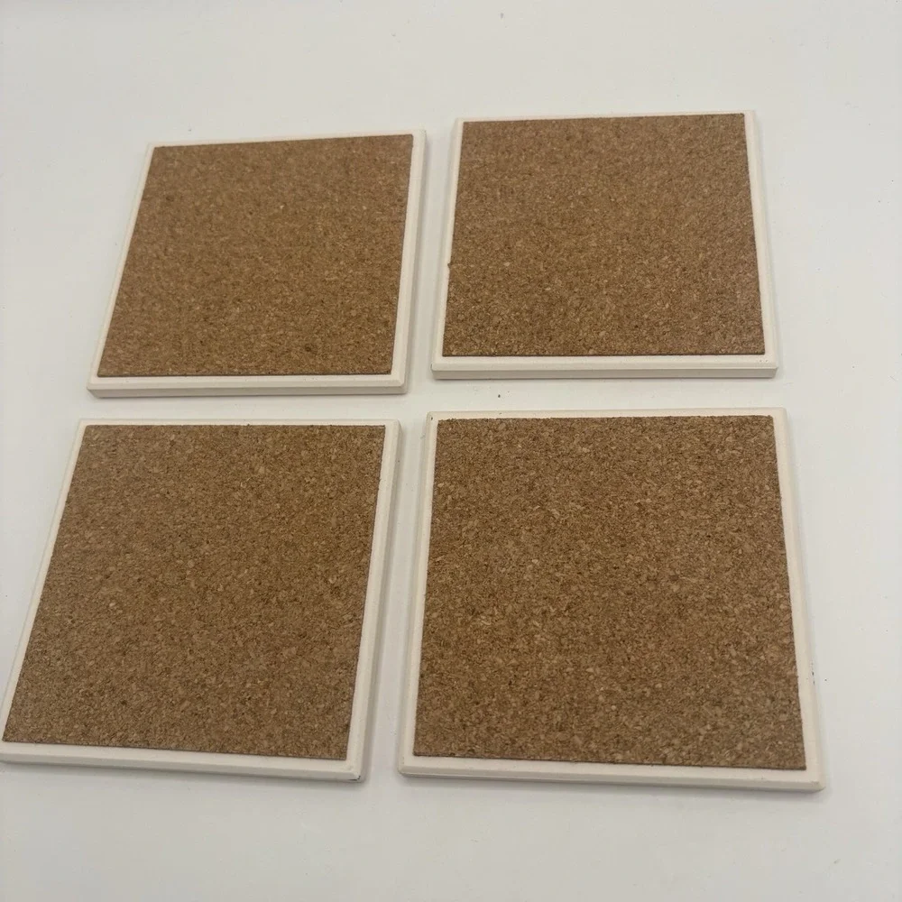 Absorbastone Set Of 4 Coasters Cats Kittens Unused In Box Nice 3in X 3in